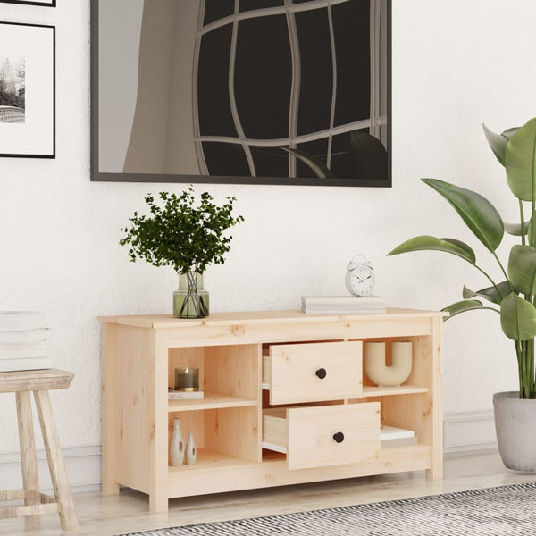 TV-Schrank Kiefer Massivholz 103 cm
