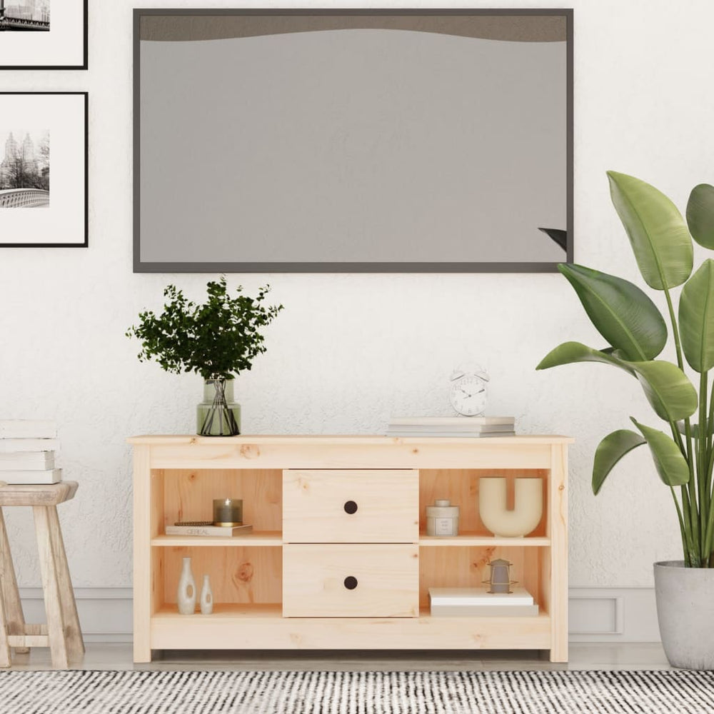 vidaXL TV Cabinet 103x36.5x52 cm Solid Pine Wood