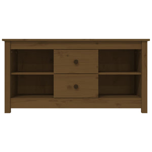 TV-Schrank Honigbraun Kiefer Massivholz 103cm