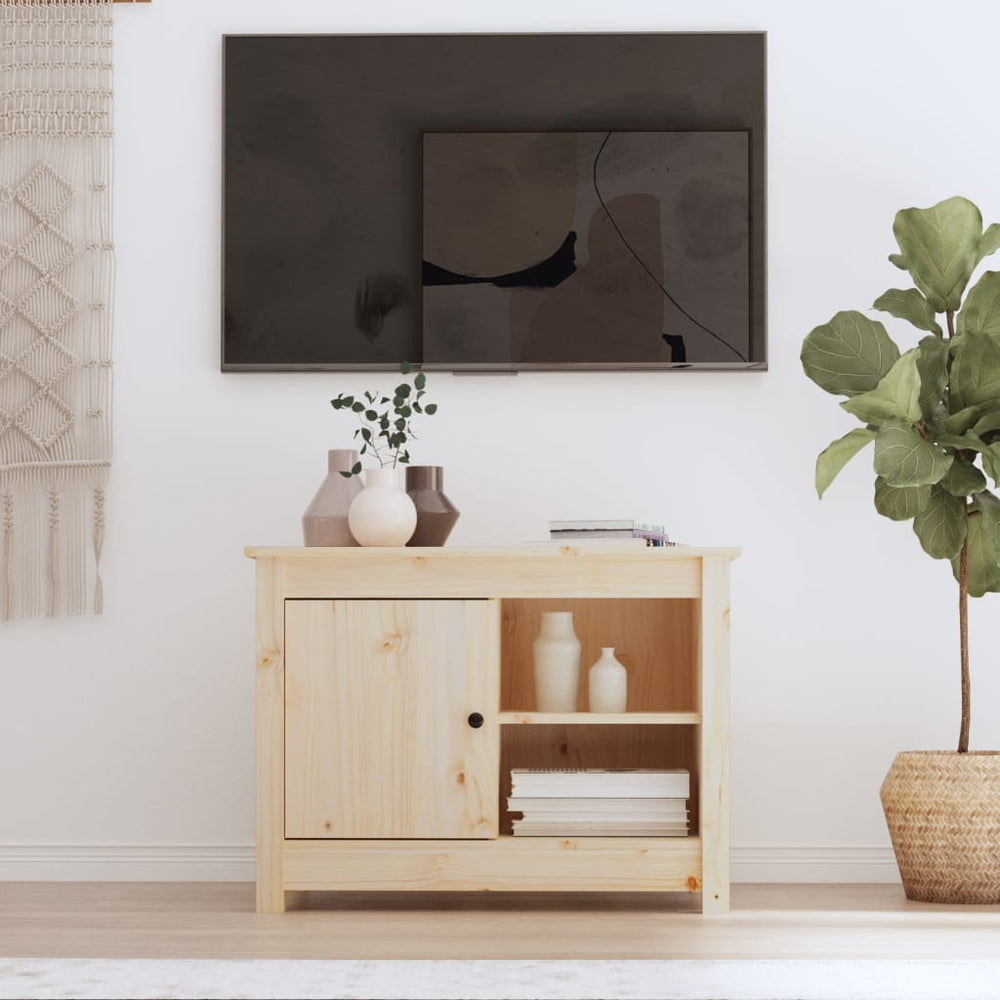TV-Schrank Kiefer Massivholz 70 cm