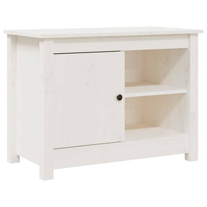Weißer TV-Schrank 70cm Kiefer Massivholz