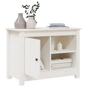 Weißer TV-Schrank 70cm Kiefer Massivholz