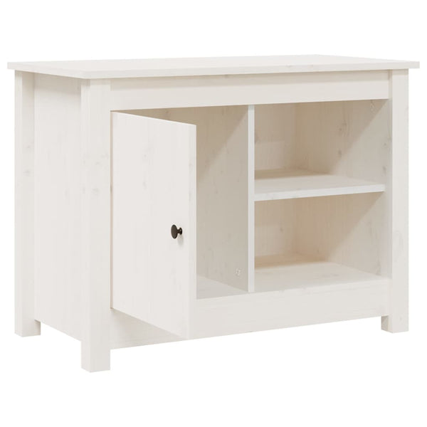 Weißer TV-Schrank 70cm Kiefer Massivholz