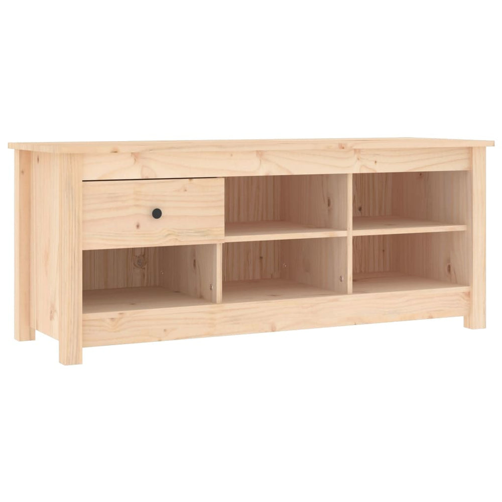 Massivholz Schuhschrank Kiefer 110 cm