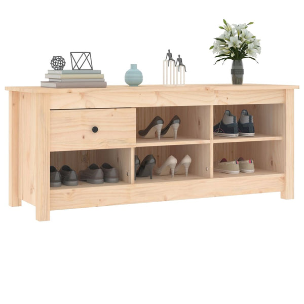 Massivholz Schuhschrank Kiefer 110 cm