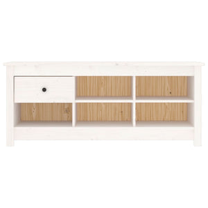 Weißer Schuhschrank Kiefer Massivholz 110cm