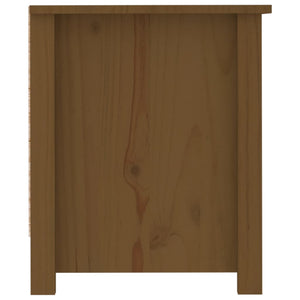Schuhschrank Kiefer Massivholz Honigbraun 110 cm