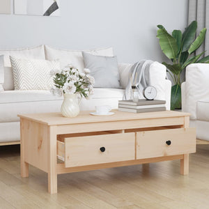 Couchtisch Kiefer Massivholz 100x50 cm