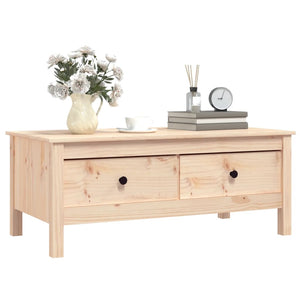 Couchtisch Kiefer Massivholz 100x50 cm