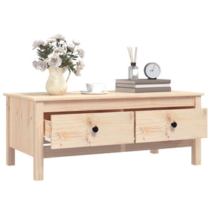 Couchtisch Kiefer Massivholz 100x50 cm