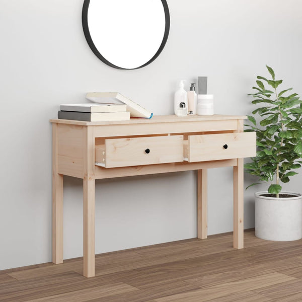 Massivholz Konsolentisch Kiefer 100x35x75cm