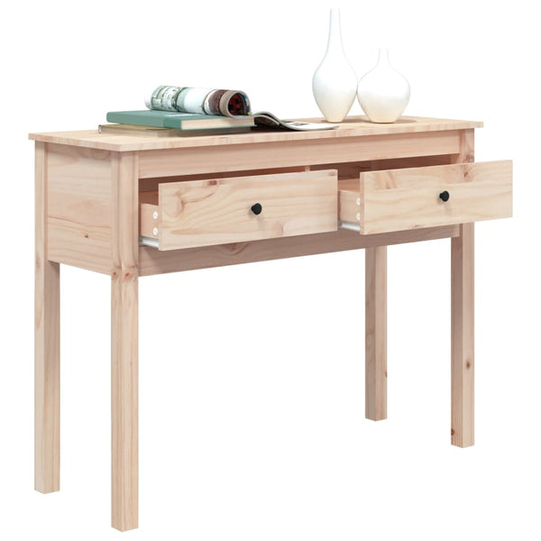 Massivholz Konsolentisch Kiefer 100x35x75cm