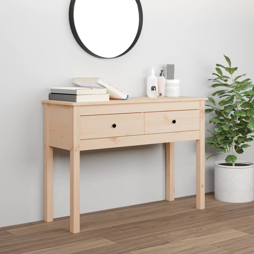 vidaXL Table console 100x35x75 cm Bois de pin massif