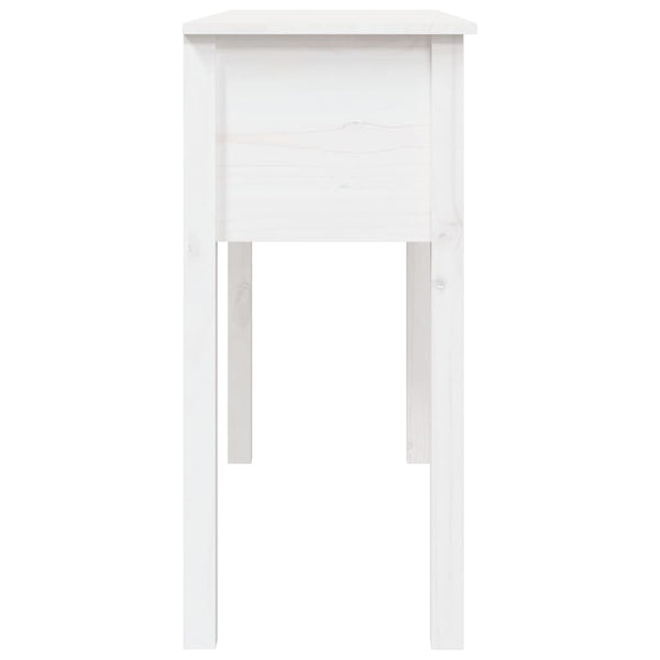 Weißer Konsolentisch 100cm Kiefer Massivholz