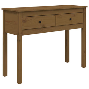 Honigbrauner Konsolentisch Kiefer Massivholz 100cm
