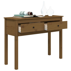 Honigbrauner Konsolentisch Kiefer Massivholz 100cm
