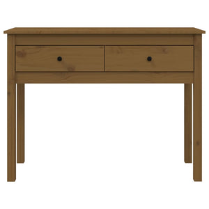Honigbrauner Konsolentisch Kiefer Massivholz 100cm