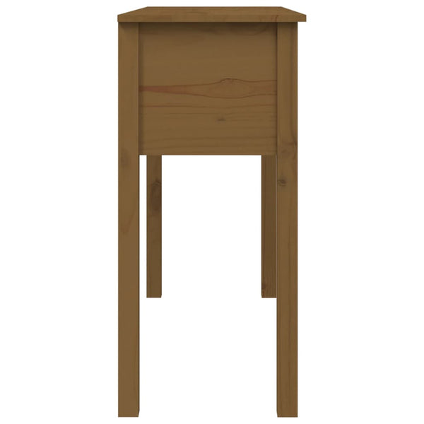 Honigbrauner Konsolentisch Kiefer Massivholz 100cm