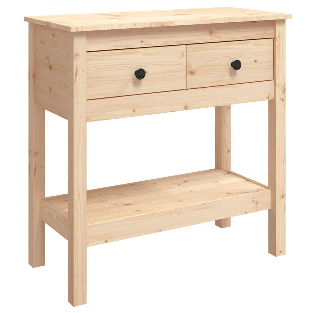vidaXL Table console 75x35x75 cm Bois de pin massif