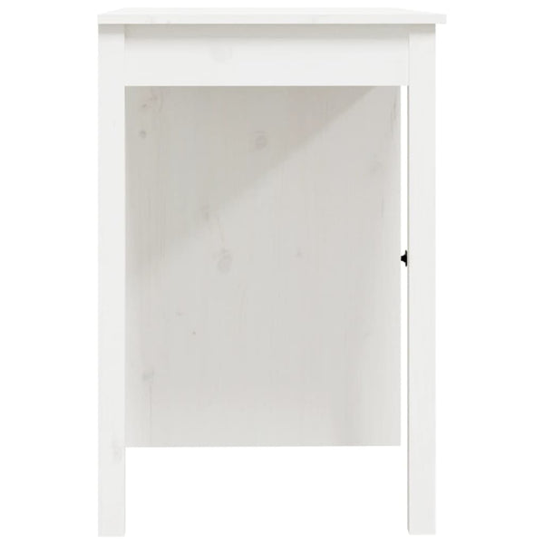 Weißer Schreibtisch 100x50 cm Kiefer Massivholz