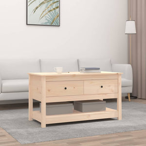 Couchtisch Kiefer Massivholz 102x49 cm