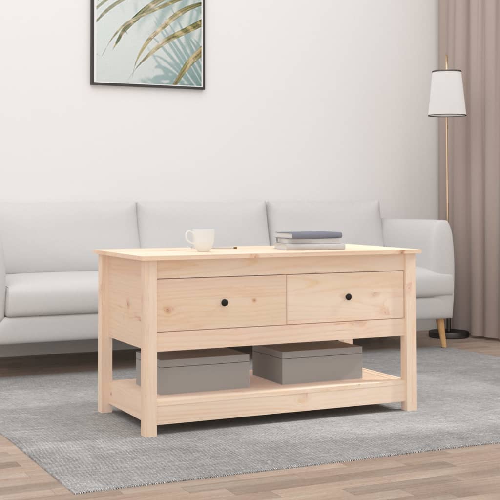 Couchtisch Kiefer Massivholz 102x49 cm