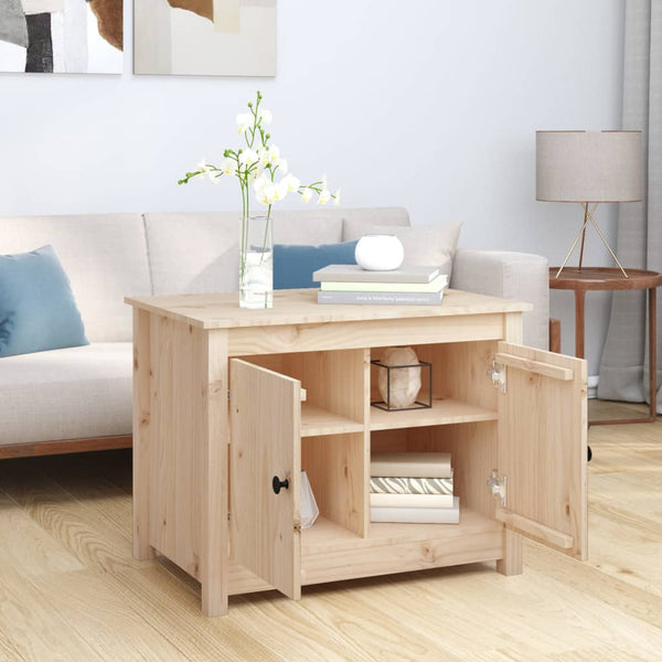 Couchtisch Kiefer Massivholz 71x49 cm