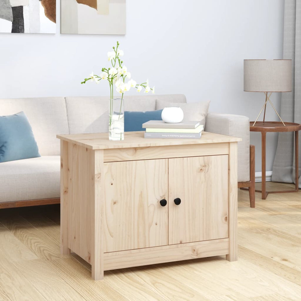 Couchtisch Kiefer Massivholz 71x49 cm