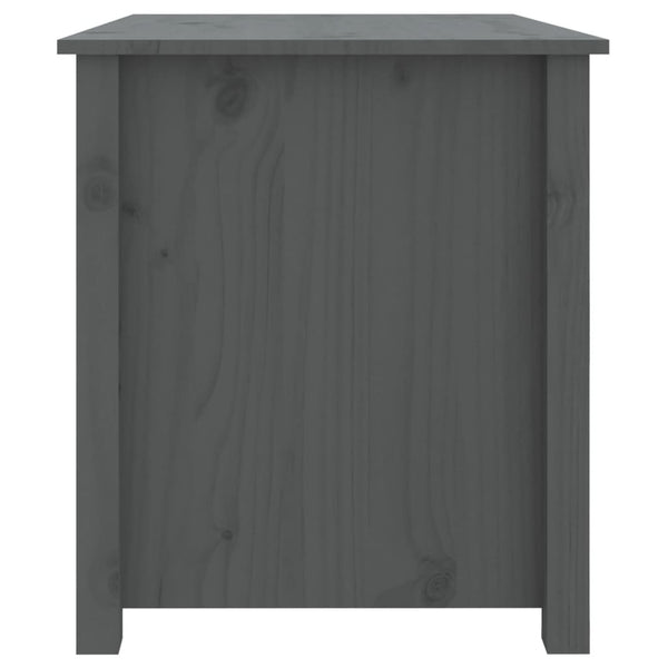 Grauer Couchtisch Kiefer Massivholz 71x49x55 cm
