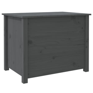 Grauer Couchtisch Kiefer Massivholz 71x49x55 cm