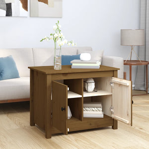 Couchtisch Honigbraun Massivholz Kiefer
