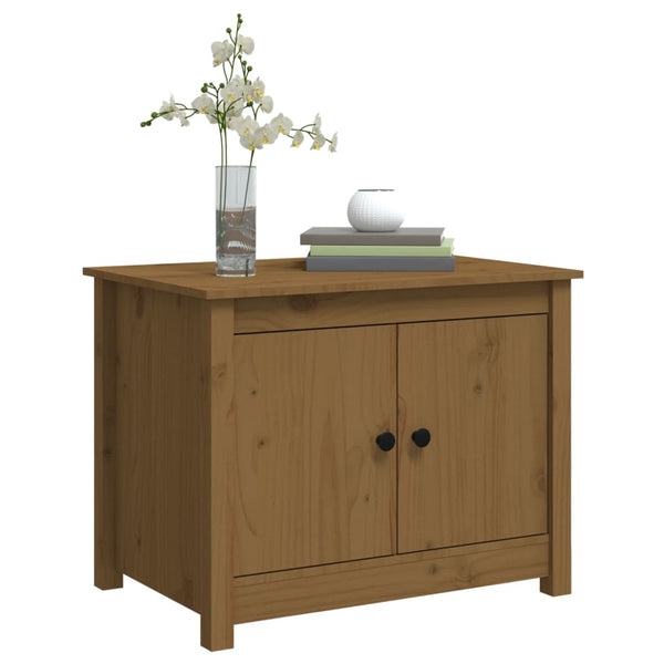 Couchtisch Honigbraun Massivholz Kiefer