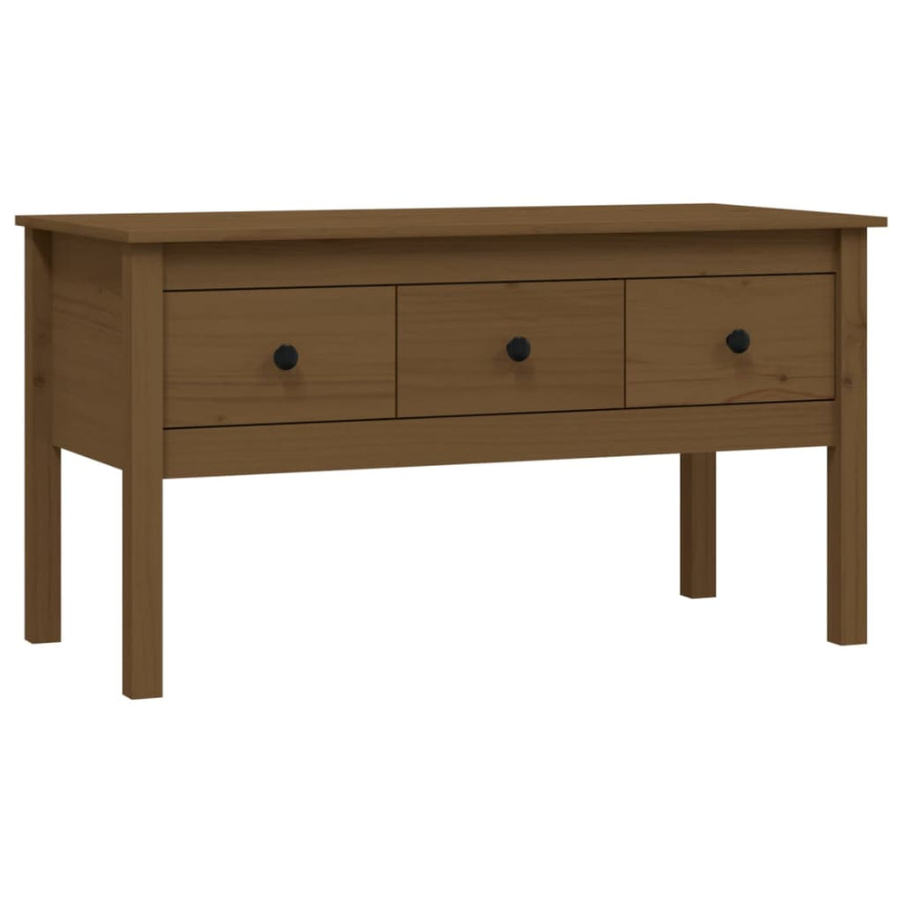Couchtisch Honigbraun Kiefer Massivholz