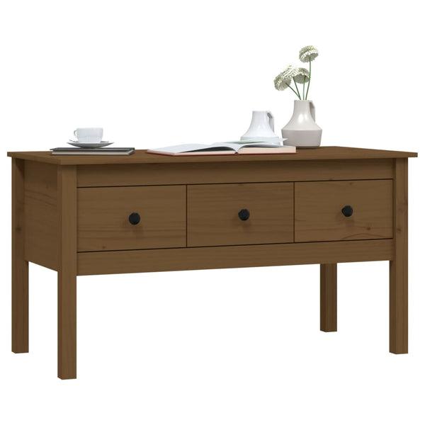 Couchtisch Honigbraun Kiefer Massivholz
