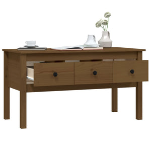 Couchtisch Honigbraun Kiefer Massivholz