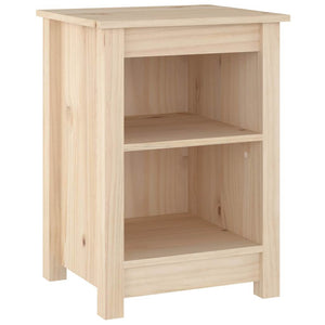 Nachttische 2er Set Kiefer Massivholz 40x35x55 cm