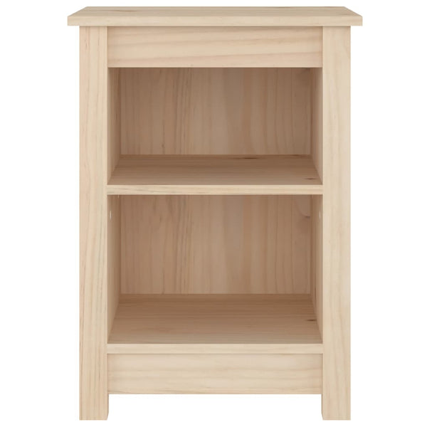 Nachttische 2er Set Kiefer Massivholz 40x35x55 cm