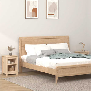 Nachttische 2er Set Kiefer Massivholz 40x35x55 cm