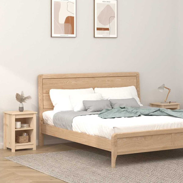 Nachttische 2er Set Kiefer Massivholz 40x35x55 cm