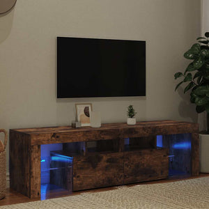 TV-Schrank Räuchereiche mit LED 140cm