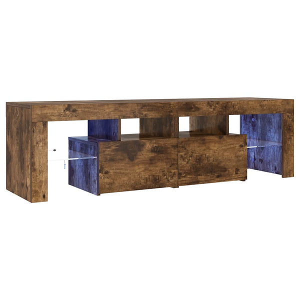 TV-Schrank Räuchereiche mit LED 140cm