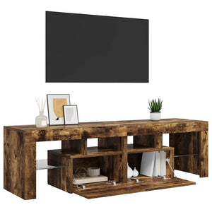 TV-Schrank Räuchereiche mit LED 140cm