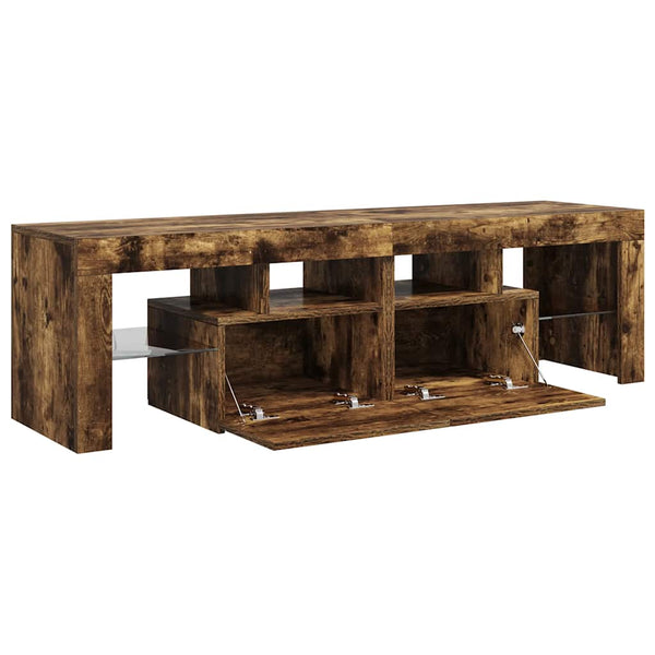 TV-Schrank Räuchereiche mit LED 140cm