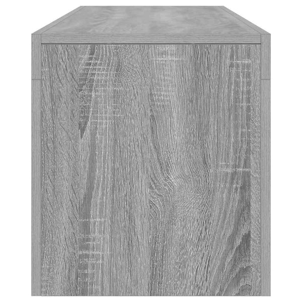 Grauer TV-Schrank mit LED-Beleuchtung 140 cm