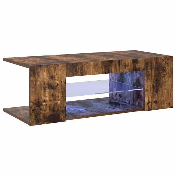 TV-Schrank Räuchereiche mit LED 90 cm