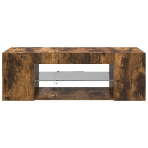TV-Schrank Räuchereiche mit LED 90 cm