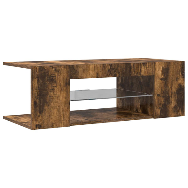 TV-Schrank Räuchereiche mit LED 90 cm