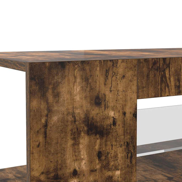 TV-Schrank Räuchereiche mit LED 90 cm