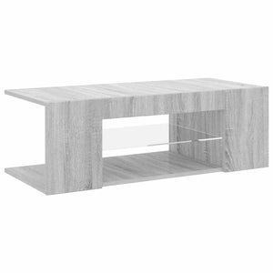 TV-Schrank Grau Sonoma mit LED 90 cm