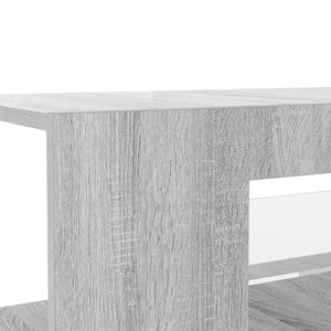 TV-Schrank Grau Sonoma mit LED 90 cm